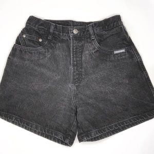 Vintage Rockies High Waisted Denim Black Shorts
